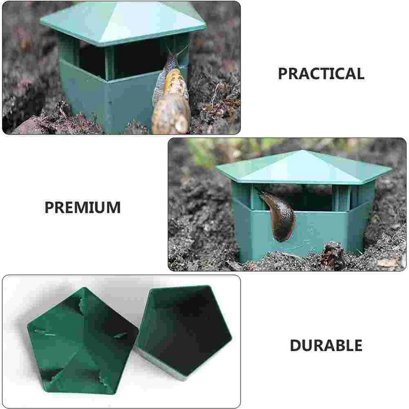 4 vnt. Šliužų gaudyklė Šliužų gaudyklė sodo žuvų tanko sraigių gaudyklė žuvų rezervuaras kenkėjų gaudymo dėžutė sraigių žudiko akvariumo gaudymo įrankis