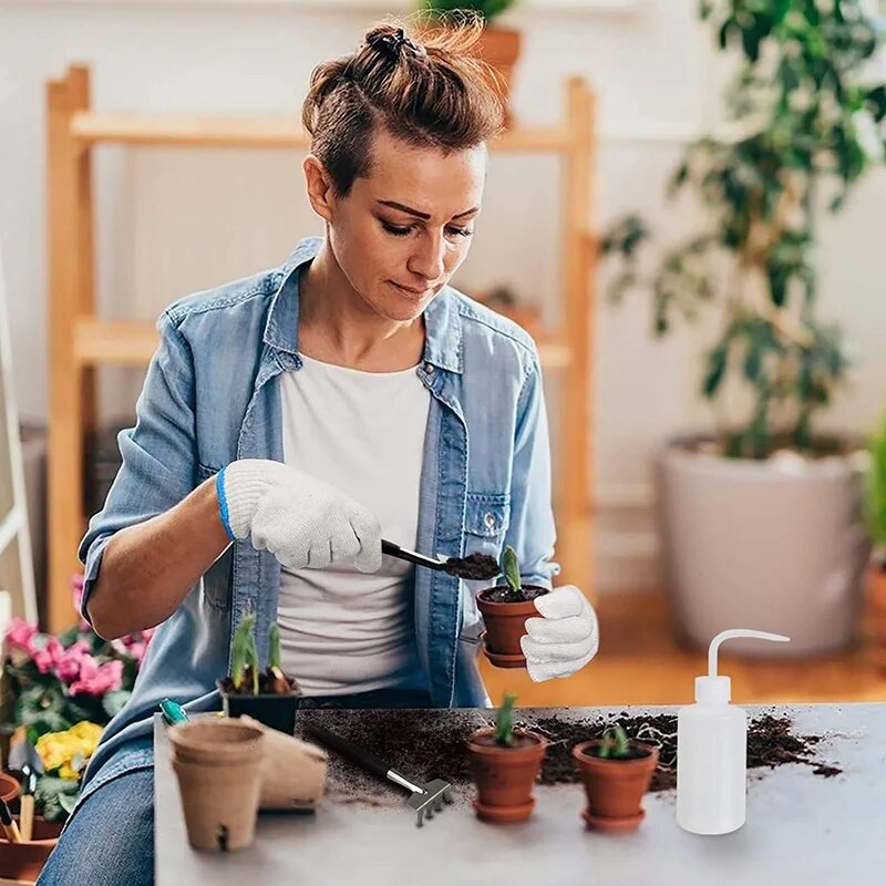 5vnt./rinkinys Mini sukulentų augalų įrankių rinkinys rankiniam persodinimo įrankis kambariniam bonsai miniatiūrinė fėja sodo augalų gėlių sodinukų priežiūra