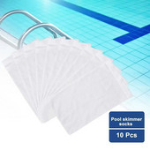 Filtru de piscină Depozitare Șosete pentru skimmer de piscină Șosete de nailon cu filtru pentru piscină pentru coșuri Skimmer-uri Alimentare pentru piscină albă