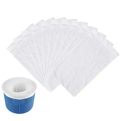 Filtru de piscină Depozitare Șosete pentru skimmer de piscină Șosete de nailon cu filtru pentru piscină pentru coșuri Skimmer-uri Alimentare pentru piscină albă