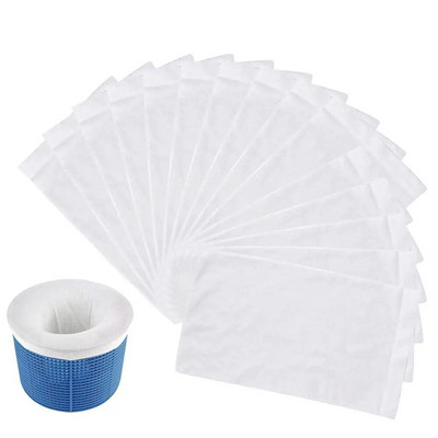 Filtru de piscină Depozitare Șosete pentru skimmer de piscină Șosete de nailon cu filtru pentru piscină pentru coșuri Skimmer-uri Alimentare pentru piscină albă