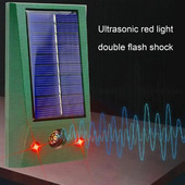 Saulės energija Atbaidantis ultragarsinis kačių šunų repelentas su saulės energija varomas vandeniui atsparus gyvūnų atbaidymo priemonė Ultragarsinis kačių šunų atbaidiklis