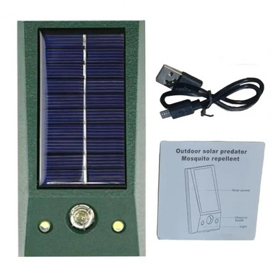 Saulės energija Atbaidantis ultragarsinis kačių šunų repelentas su saulės energija varomas vandeniui atsparus gyvūnų atbaidymo priemonė Ultragarsinis kačių šunų atbaidiklis