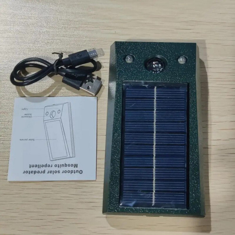 Saulės energija Atbaidantis ultragarsinis kačių šunų repelentas su saulės energija varomas vandeniui atsparus gyvūnų atbaidymo priemonė Ultragarsinis kačių šunų atbaidiklis