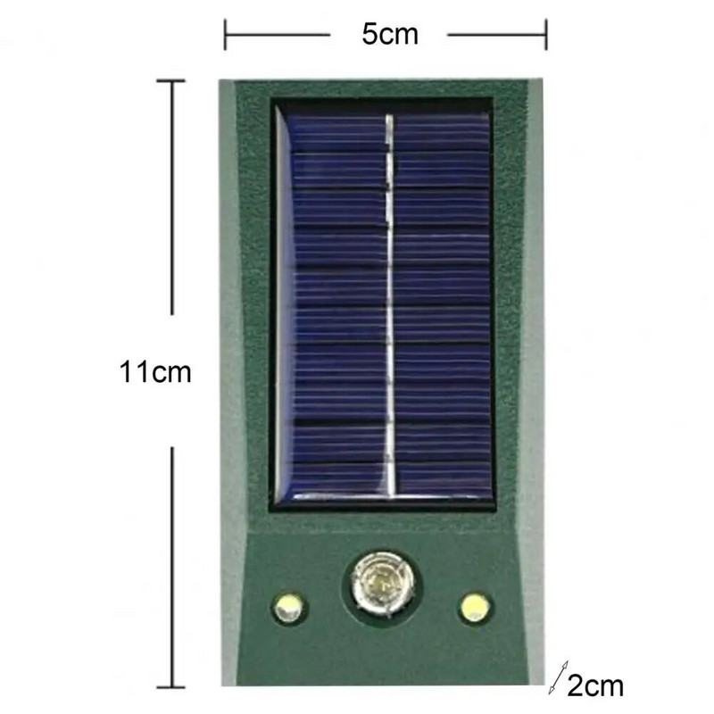 Saulės energija Atbaidantis ultragarsinis kačių šunų repelentas su saulės energija varomas vandeniui atsparus gyvūnų atbaidymo priemonė Ultragarsinis kačių šunų atbaidiklis