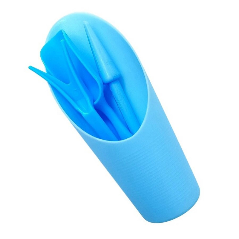 Sodo keturių dalių sultingų sodinukų persodinimo perforatoriaus kastuvo įrankių rinkinys