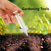 Mini distribuitor de semințe de semănat Dozator portabil de semințe de grădinărit multifuncțional roșu practic pentru semințe de iarbă de salată verde morcov