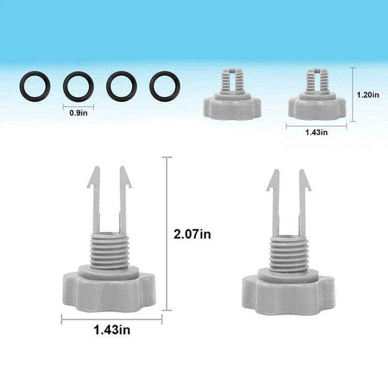 25004/2500 filtro siurblio sandariklių rinkinys, skirtas Intex baseino filtro siurblių dalims baseino filtro jungties įleidimo siurblio užrakto sandariklio jungtis