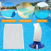 2 bucăți saci de filtru pentru piscină, colecție de frunze de resturi de schimb Cather cu plasă fină nailon durabil pentru aspiratorul de piscină