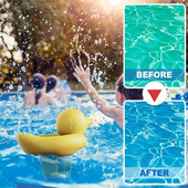 Dispenser drăguț pentru tablete pentru piscină, retractabil pentru curățare, spa plutitoare, cadă cu hidromasaj, dozator plutitor de clor chimic pentru piscină