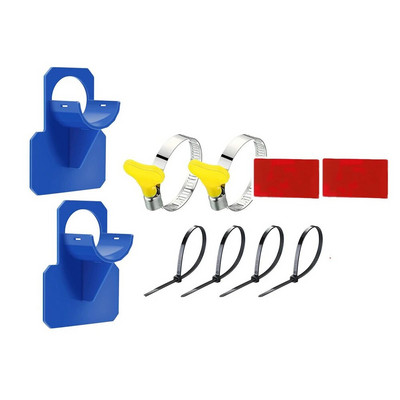 2 seturi Suport pentru țeavă pentru piscină Suporturi de fixare pentru țevi de 30-38 mm pentru Suport de ieșire pentru furtun deasupra solului Intex cu legătură de cablu