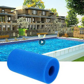 Burete cu spumă pentru piscină, PU, reutilizabil, lavabil, curățător cu spumă biologică, spumă pentru piscină, căzi în aer liber, filtru, accesoriu pentru curățarea piscinei