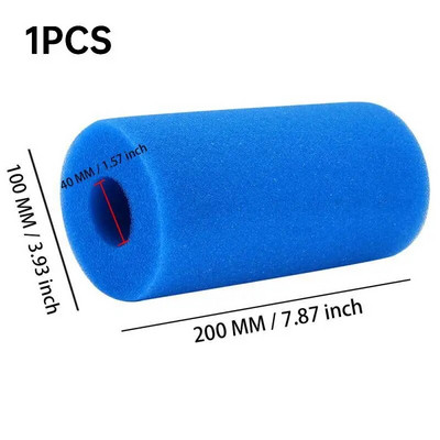 Burete cu spumă pentru piscină, PU, reutilizabil, lavabil, curățător cu spumă biologică, spumă pentru piscină, căzi în aer liber, filtru, accesoriu pentru curățarea piscinei