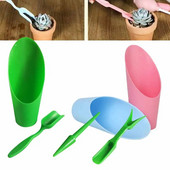 Kit de instrumente pentru migrarea răsadurilor din plastic, 4 bucăți, dispozitiv de plantare pentru grădină, echipamente de grădinărit, suculente, pepinieră, consumabile de creștere