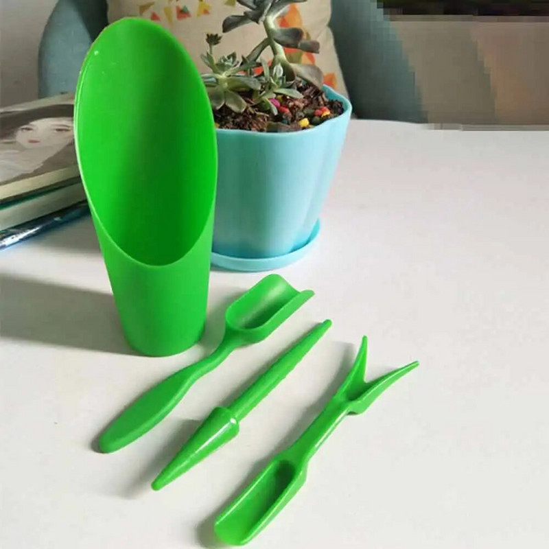 4 vnt. plastikinių sodinukų migracijos įrankių rinkinys Žemės ūkis Sodo sodinimo įrenginys Sodininkystės įranga Sukulentai Medelyno auginimo reikmenys