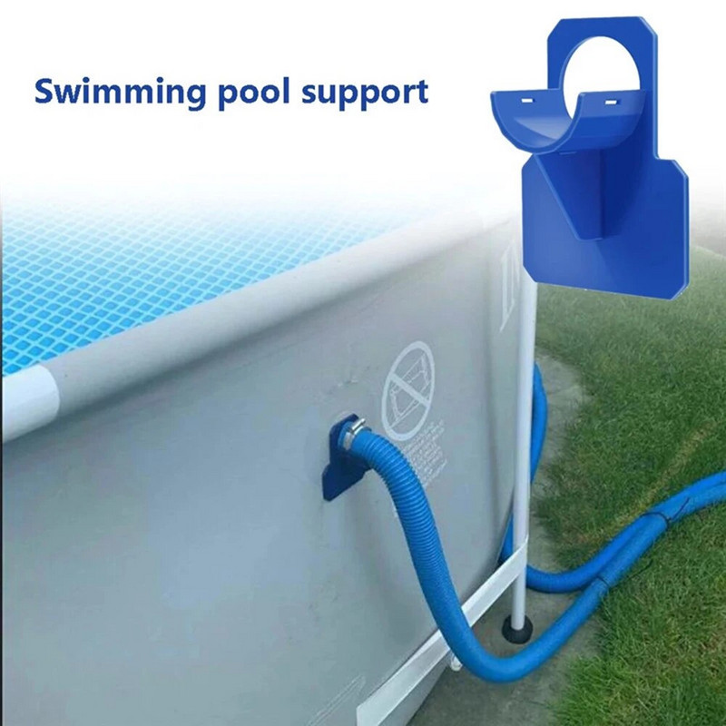 Plaukimo baseino vamzdžių laikiklio tvirtinimo žarnos laikiklis palaiko 38 mm vamzdžius, skirtus virš žemės esančioms žarnos išėjimui su kabelių raištelių tvirtinimo priedais