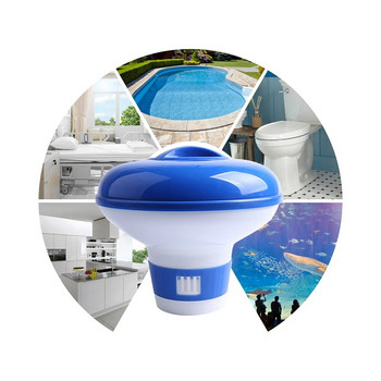 1 ΤΕΜ. Πισίνα Πλωτός διανομέας χημικού χλωρίου Ταμπλέτες βρωμίου Floating Applicator Spa Hot Tub Floater Cleaner