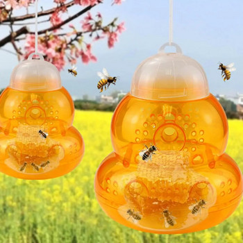 Удобен капан за стършели Многократно използваем дизайн на отвори за улавяне на пчели Многофункционален висящ капан за летящи насекоми във ферма