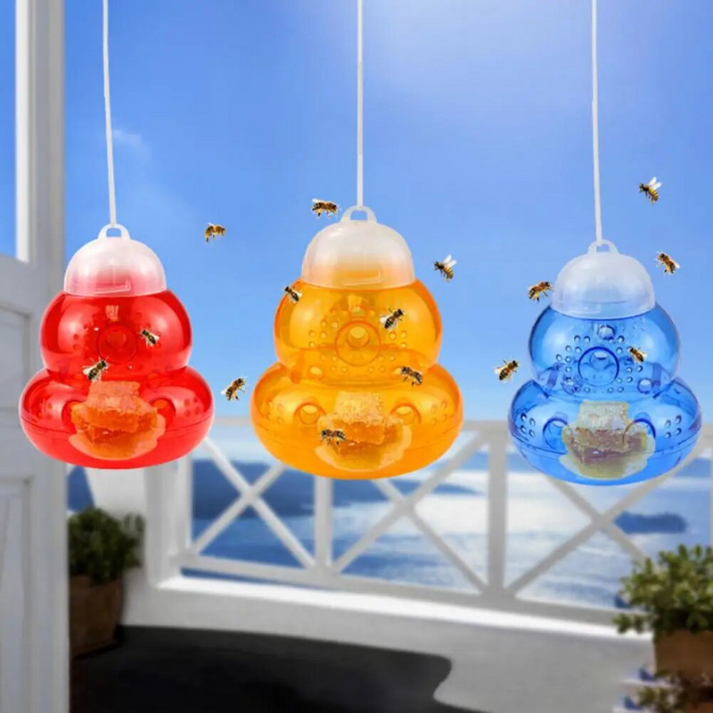 Patogus širšių gaudyklė, daugkartinio naudojimo bičių gaudyklės skylių konstrukcija, daugiafunkcis ūkyje kabantis skraidantis vabzdžių gaudyklė