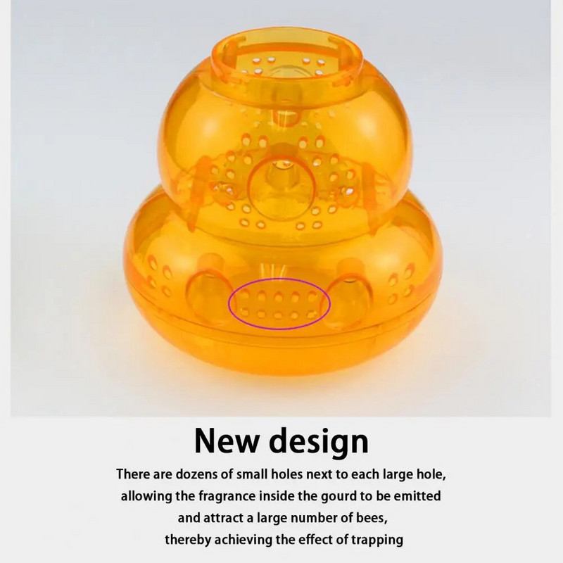 Patogus širšių gaudyklė, daugkartinio naudojimo bičių gaudyklės skylių konstrukcija, daugiafunkcis ūkyje kabantis skraidantis vabzdžių gaudyklė