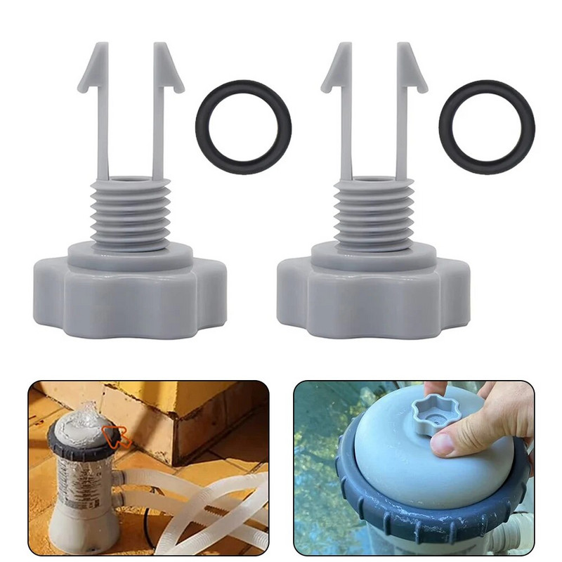 2 rinkiniai 10460 išmetimo vožtuvai filtrų siurbliams 10460 10264 SPA baseino oro išleidimo vožtuvas ir sandarinimo žiedo atsarginė dalis