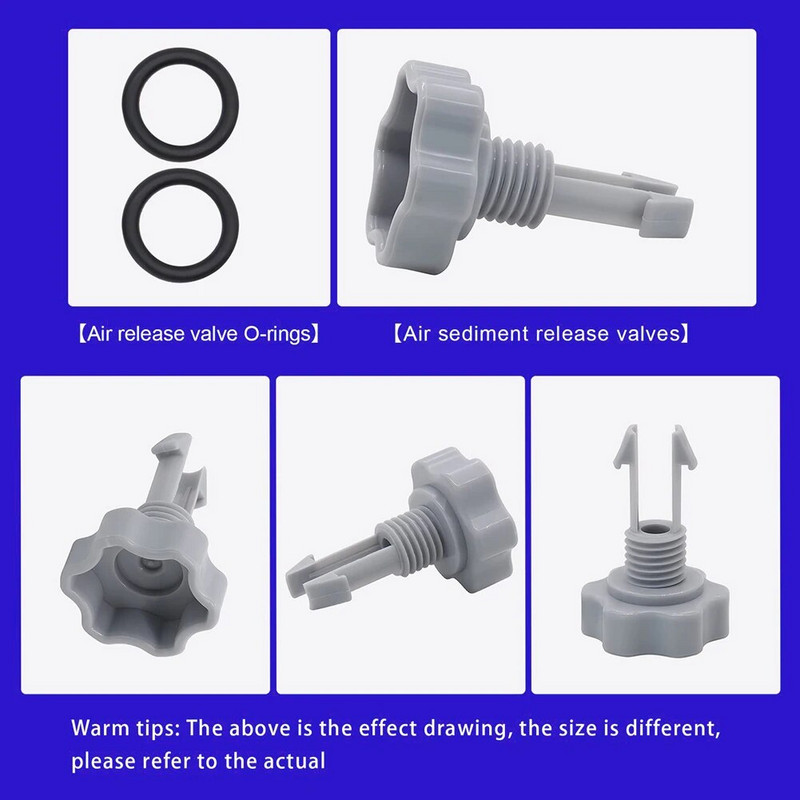 2 rinkiniai 10460 išmetimo vožtuvai filtrų siurbliams 10460 10264 SPA baseino oro išleidimo vožtuvas ir sandarinimo žiedo atsarginė dalis