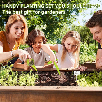 Εγχειρίδιο Sowing Seed Dispenser Sower Seed Spreader Handheld Seed Planter Tool 5 Different Settings Hand Seeder