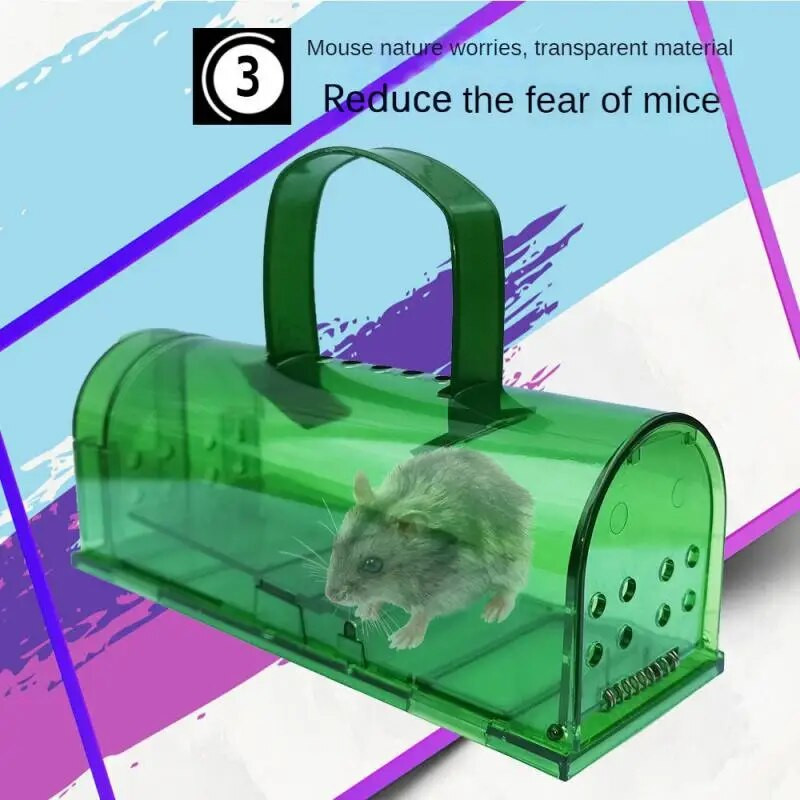 Műanyag egércsapda élő fogó, újrafelhasználható gyerekeknek háziállatok, biztonságos kártevőirtó, nem ölnek meg élő fogó egérfogó patkánycsapda beltéri raktárhoz
