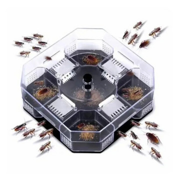 Двуслойна кутия за хлебарки Безшумна ефективна къща за пълзящи буболечки за закрито общежитие на открито Безопасно и нетоксично улавяне на вредители