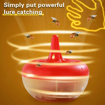 Σχεδιασμός οικιακής αποσπώμενης λαβής Fly Bait Trap Μικρή θήκη με κολλώδη μύγα με χάρτινη θήκη Fruit Fly Box Cup