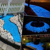 50/25 buc. Pietre luminoase în aer liber care strălucesc în întuneric calea terasa peluză grădină curte decorare rezervoare de pește bricolaj accesorii luminoase artizanale