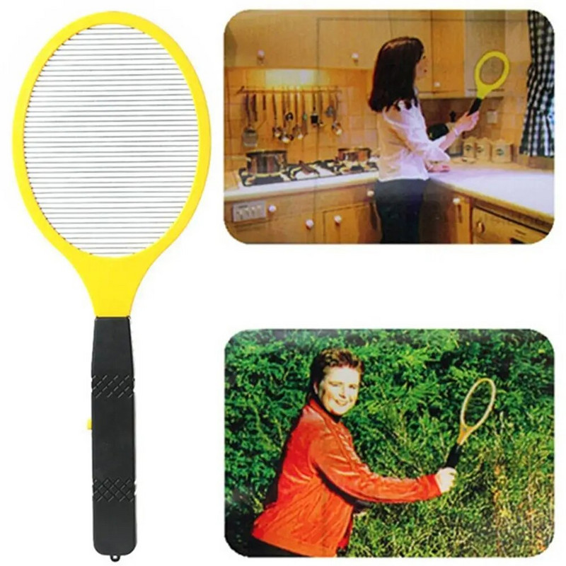 Mosquito Electric Racket Fly Swatter Fryer Flies Безжична батерия Power Bug Zapper Insects Kills Night Baby Sleep Protect Tools