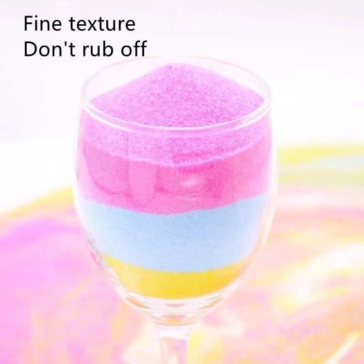 Nisip de cuarț 1 pungă Nisip de cuarț colorat Rezervor miniatural Acvariu Ghiveci Bonsai Decor de grădină cu zâne Grădinărit peisagistic