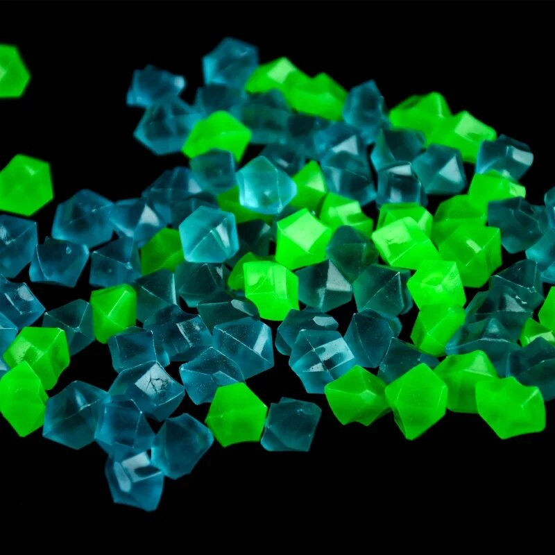 50/100 vnt sodo dekoras Šviečiantys akmenys tamsoje šviečiantys dekoratyviniai akmenukai akmenukai uolienos lauko akvariumo dekoracijos