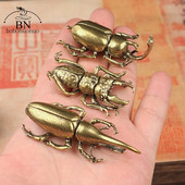 Gândaci din bronz antic Figurină în miniatură Decorații de birou mici, de cupru, ceai de insecte, ornament pentru animale de companie, accesorii pentru decorarea casei