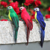 25 cm/35 cm simulare pene papagal Macaw fereastră grădinărit decorare spumă pasăre decorare acasă artă pasăre falsă