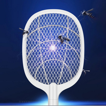 Домашна електрическа мухобойка Ракета Bug Zapper Ракета Насекоми Убиец Градински вредители Буболечки Капан за мухи против комари