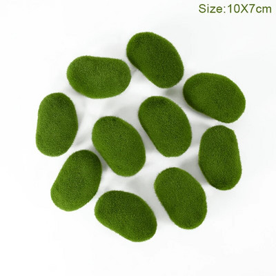 Žalios dirbtinės samanos akmens dekoravimas sodui netikrų samanų kamuoliukų namų/biuro sienų augalų skydai kiemo takai gėlių vazonai akmenų dekoras