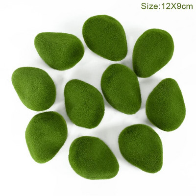 Žalios dirbtinės samanos akmens dekoravimas sodui netikrų samanų kamuoliukų namų/biuro sienų augalų skydai kiemo takai gėlių vazonai akmenų dekoras