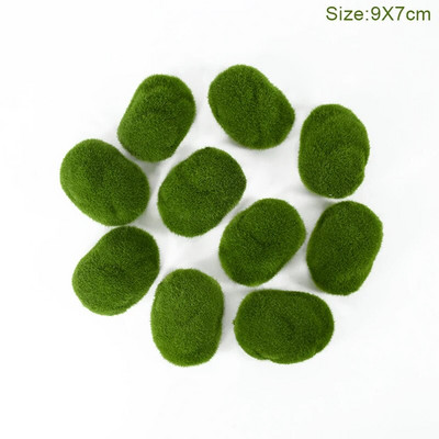 Žalios dirbtinės samanos akmens dekoravimas sodui netikrų samanų kamuoliukų namų/biuro sienų augalų skydai kiemo takai gėlių vazonai akmenų dekoras