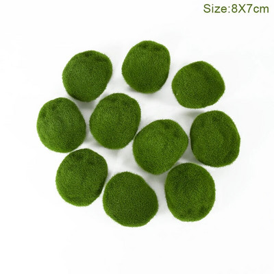 Žalios dirbtinės samanos akmens dekoravimas sodui netikrų samanų kamuoliukų namų/biuro sienų augalų skydai kiemo takai gėlių vazonai akmenų dekoras