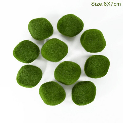 Žalios dirbtinės samanos akmens dekoravimas sodui netikrų samanų kamuoliukų namų/biuro sienų augalų skydai kiemo takai gėlių vazonai akmenų dekoras