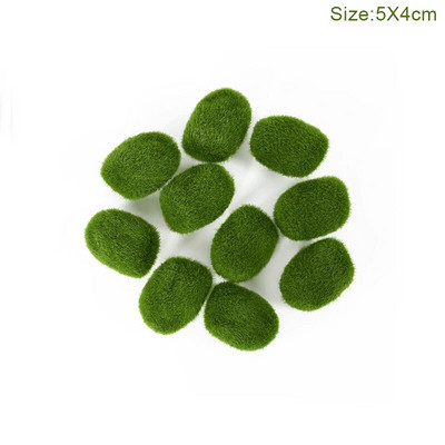 Žalios dirbtinės samanos akmens dekoravimas sodui netikrų samanų kamuoliukų namų/biuro sienų augalų skydai kiemo takai gėlių vazonai akmenų dekoras