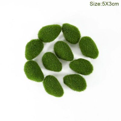 Žalios dirbtinės samanos akmens dekoravimas sodui netikrų samanų kamuoliukų namų/biuro sienų augalų skydai kiemo takai gėlių vazonai akmenų dekoras