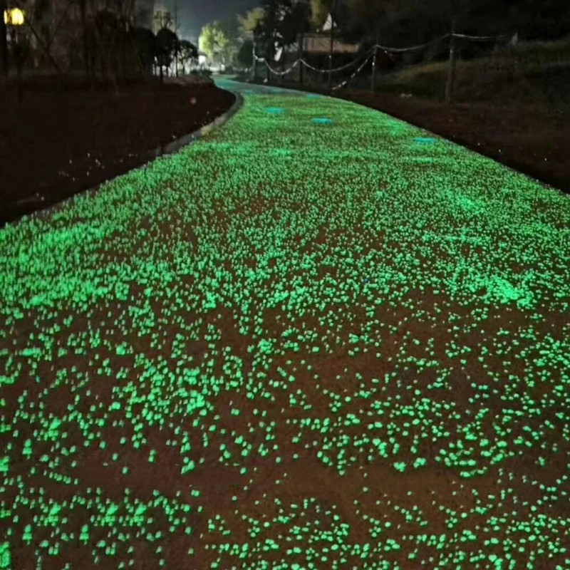 1000 vnt. 3–5 mm šviečiantis smėlis, šviečiantis tamsiame akmenyje, lauko sodo kiemo vejos apdaila, akvariumo akvariumo, mažo žvyro, „pasidaryk pats“ dekoras