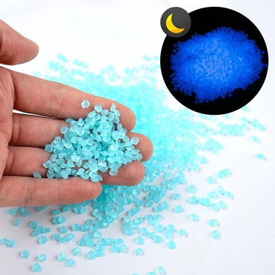 1000/2000/3000 kom Svjetleći pijesak koji svijetli u tami Kameni šljunak Vrtno dvorište Vanjska staza Travnjak Ukras za akvarij 3-5 mm