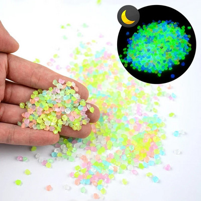 1000/2000/3000 kom Svjetleći pijesak koji svijetli u tami Kameni šljunak Vrtno dvorište Vanjska staza Travnjak Ukras za akvarij 3-5 mm