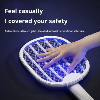 Mosquito Killer Lamp USB акумулаторна електрическа сгъваема Mosquito Killer Racket Fly Swatter Repellent Lamp Zapper Insects Racket