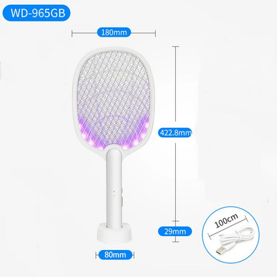 Mosquito Killer Lamp USB punjivi električni sklopivi Mosquito Killer Reket Fly Swatter Repellent Lamp Zapper Insects Recket