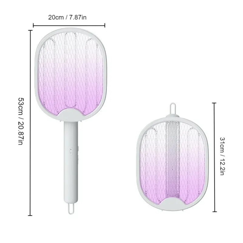 Mosquito Killer Lamp USB punjivi električni sklopivi Mosquito Killer Reket Fly Swatter Repellent Lamp Zapper Insects Recket